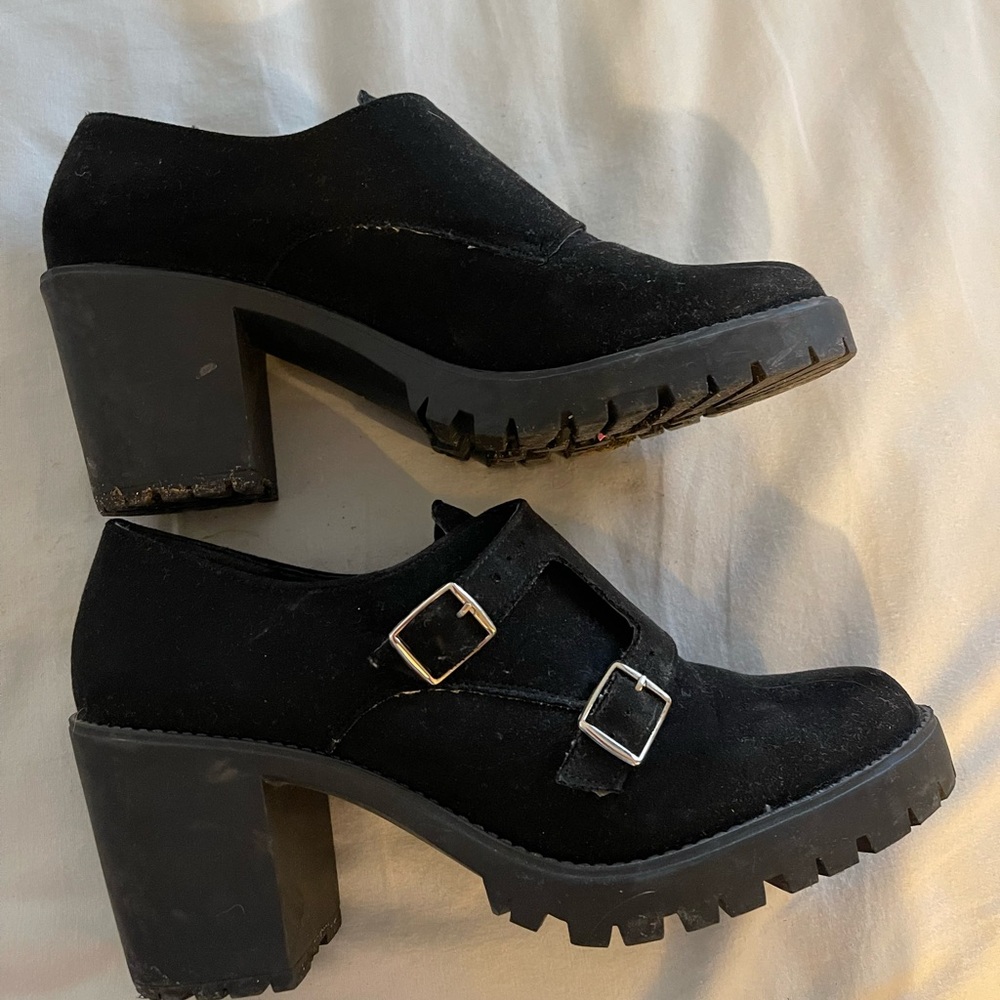 Chunky Oxford style shoes